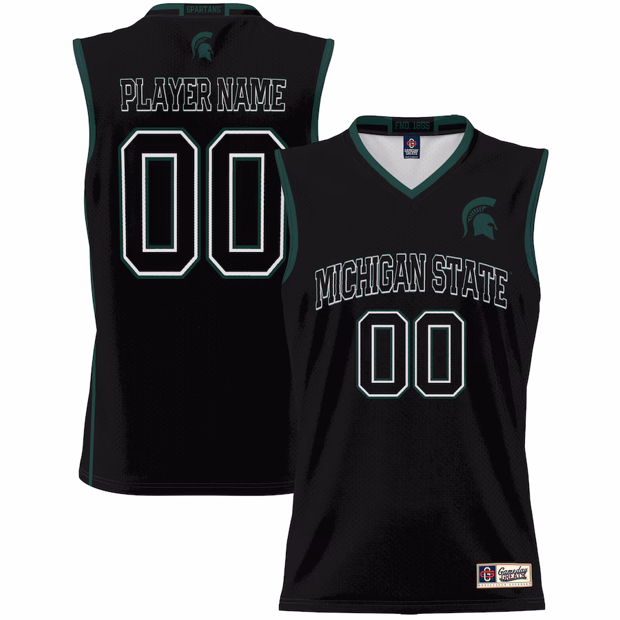 Michigan State Spartans GameDay Greats Youth NIL Pick-A-Player Lightweight Basketball Jersey - Black - Puhuasuan