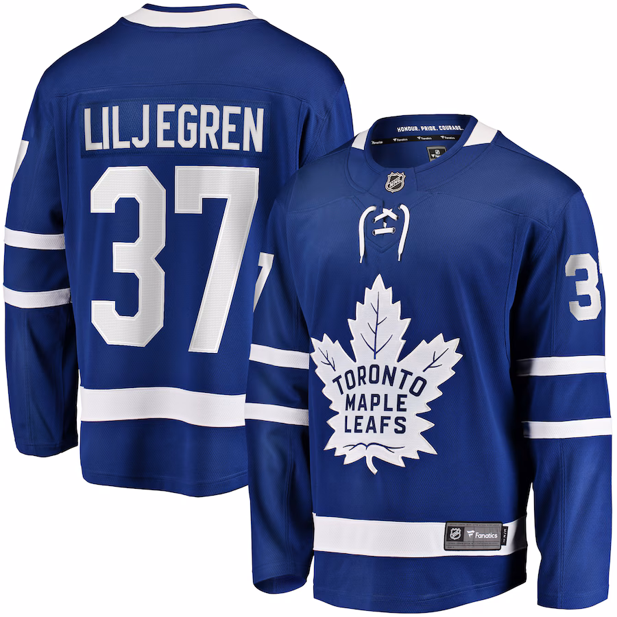 Men's Toronto Maple Leafs Timothy Liljegren Fanatics Blue Home Premier Breakaway Player Jersey - Puhuasuan