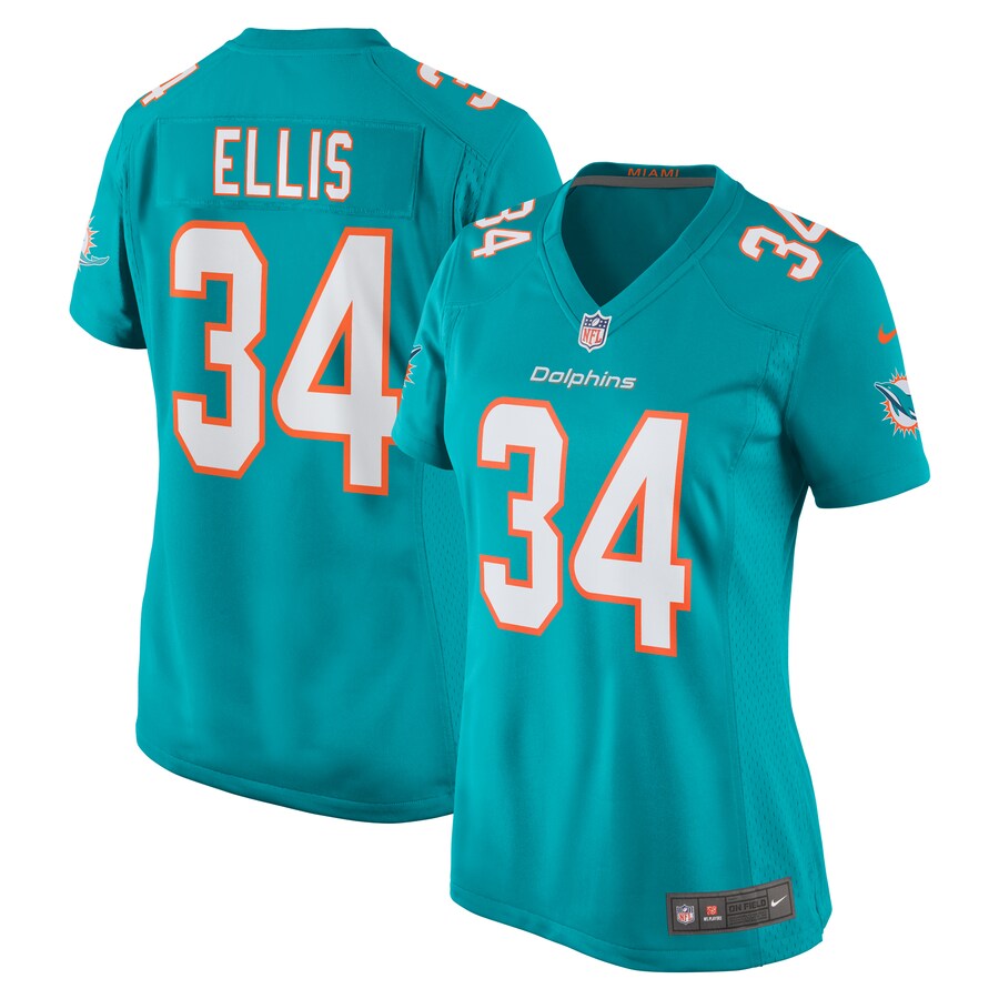 Women's Miami Dolphins Tino Ellis Nike Aqua Home Game Player Jersey - Puhuasuan