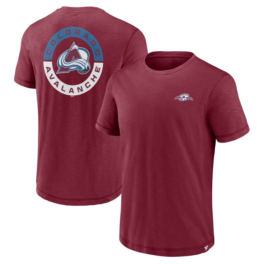 Men's Colorado Avalanche Fanatics Burgundy High Stick T-Shirt - Puhuasuan