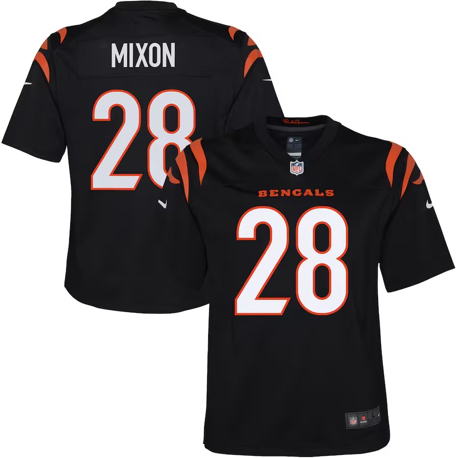 Youth Cincinnati Bengals Joe Mixon Nike Black Game Jersey - Puhuasuan