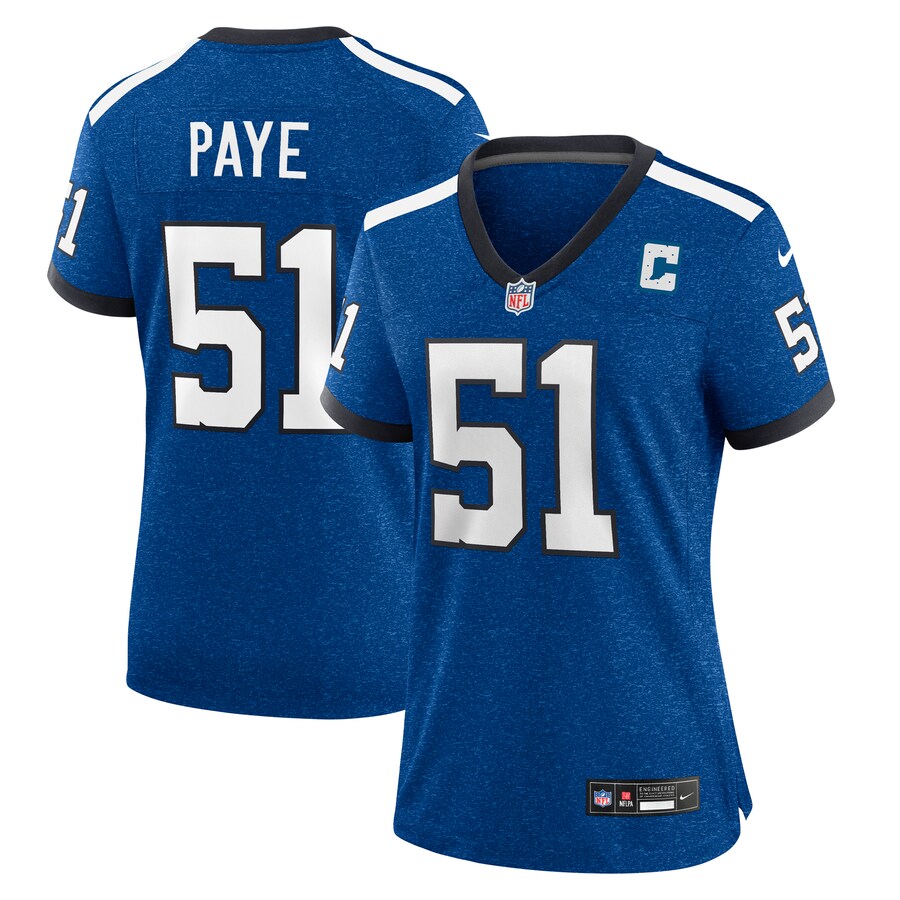 Women's Indianapolis Colts Kwity Paye Nike Royal Indiana Nights Alternate Game Jersey - Puhuasuan