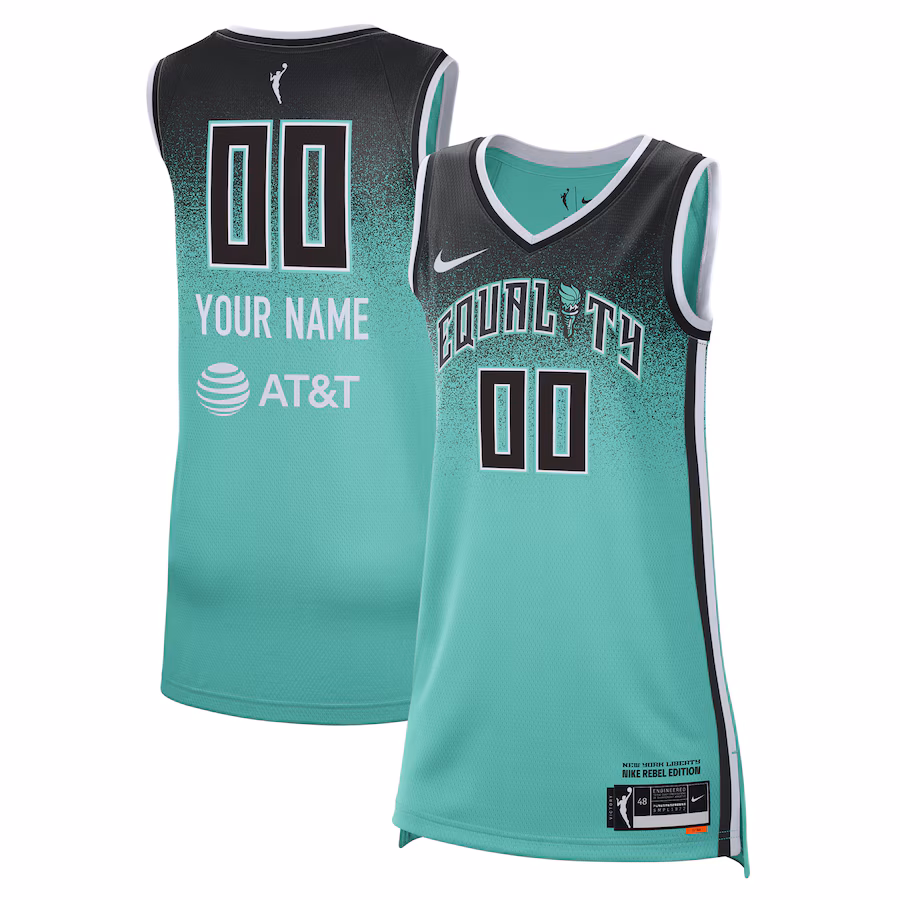 Unisex New York Liberty Nike Mint 2023 Rebel Edition Custom Victory Player Jersey - Puhuasuan