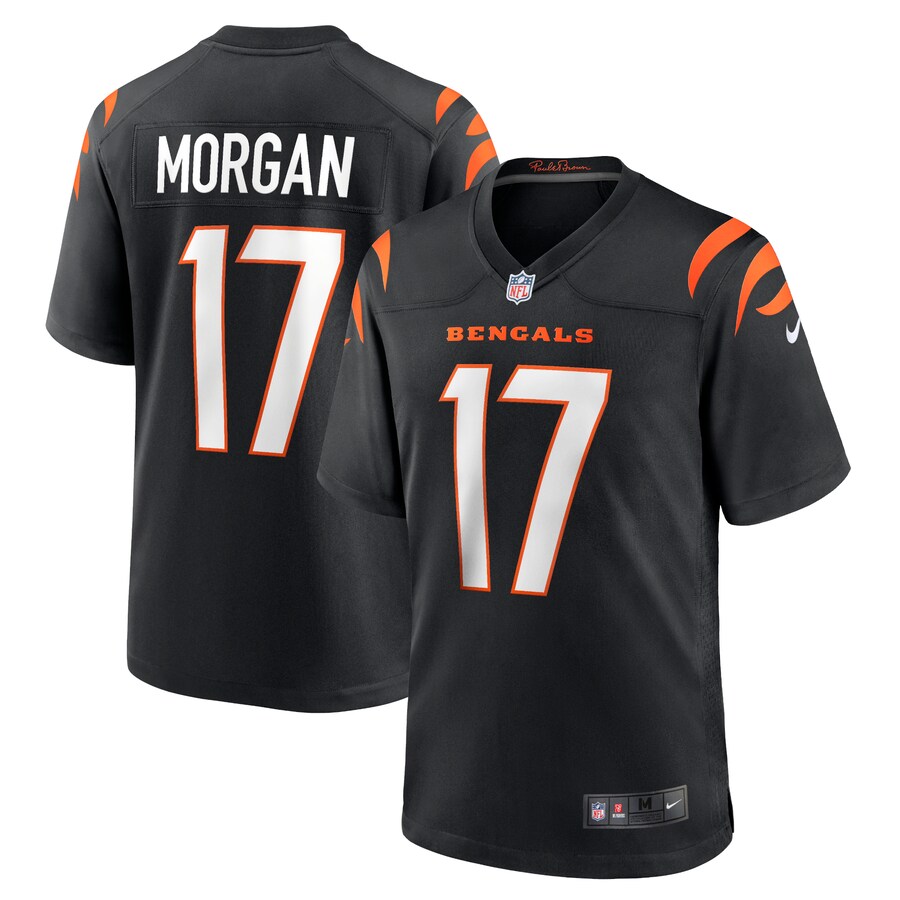 Men's Cincinnati Bengals Stanley Morgan Nike Black Player Game Jersey - Puhuasuan