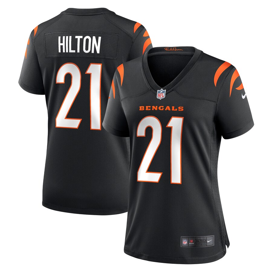 Women's Cincinnati Bengals Mike Hilton Nike Black Game Player Jersey - Puhuasuan