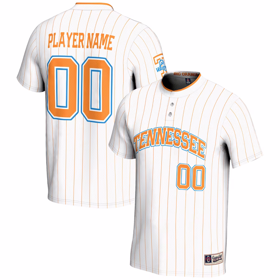 Tennessee Volunteers GameDay Greats NIL Pick-A-Player Lightweight Softball Jersey - White - Puhuasuan
