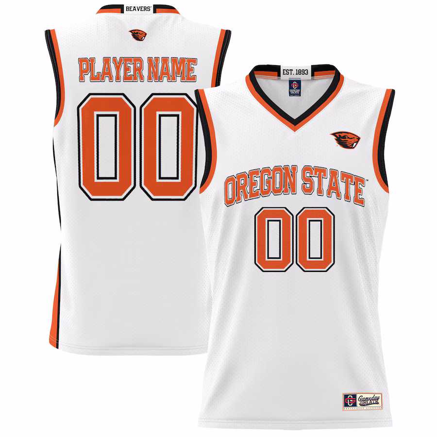 Oregon State Beavers GameDay Greats Unisex NIL Pick-A-Player Lightweight Women's Basketball Jersey - White - Puhuasuan
