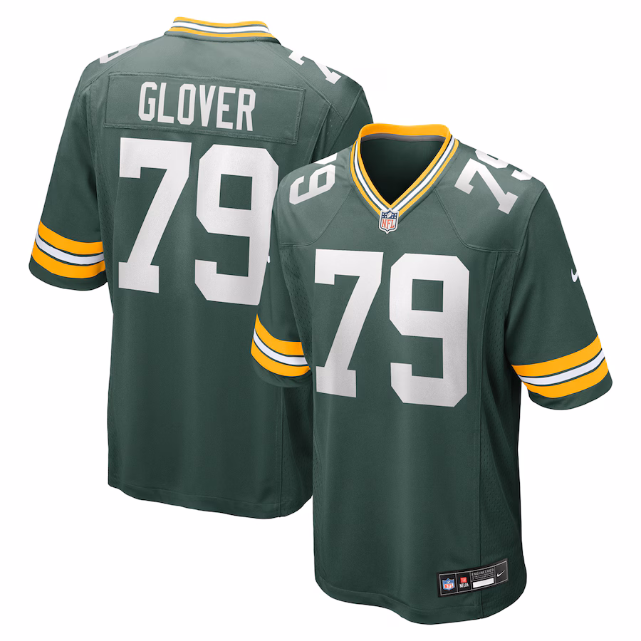 Men's Green Bay Packers Travis Glover Nike Green Game Jersey - Puhuasuan