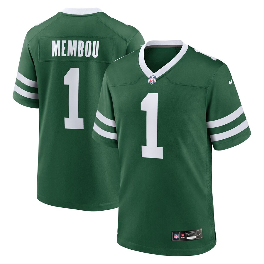 Men's New York Jets Armand Membou Nike Legacy  2025 NFL Draft First Round Pick Game Jersey - Puhuasuan