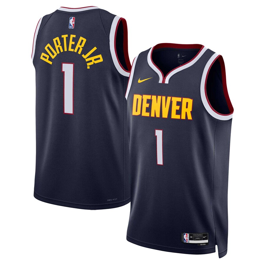 Unisex Denver Nuggets Michael Porter Jr. Nike Navy Swingman Jersey - Icon Edition - Puhuasuan