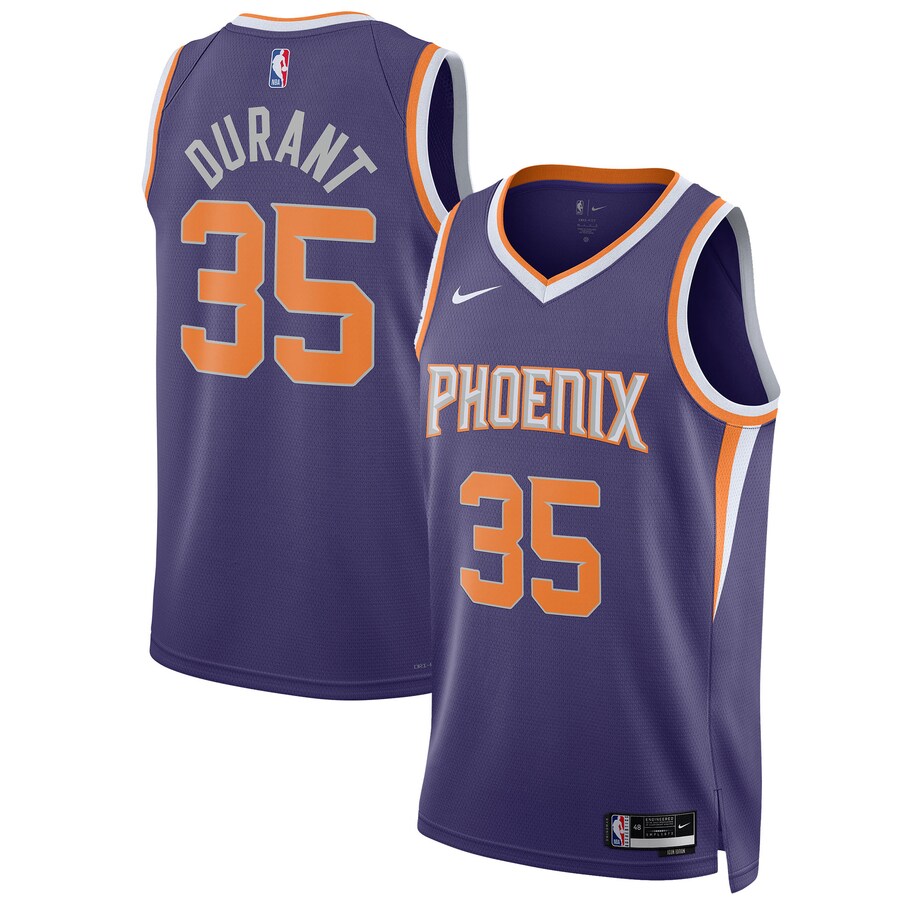 Unisex Phoenix Suns Kevin Durant Nike Purple Swingman Jersey - Icon Edition - Puhuasuan
