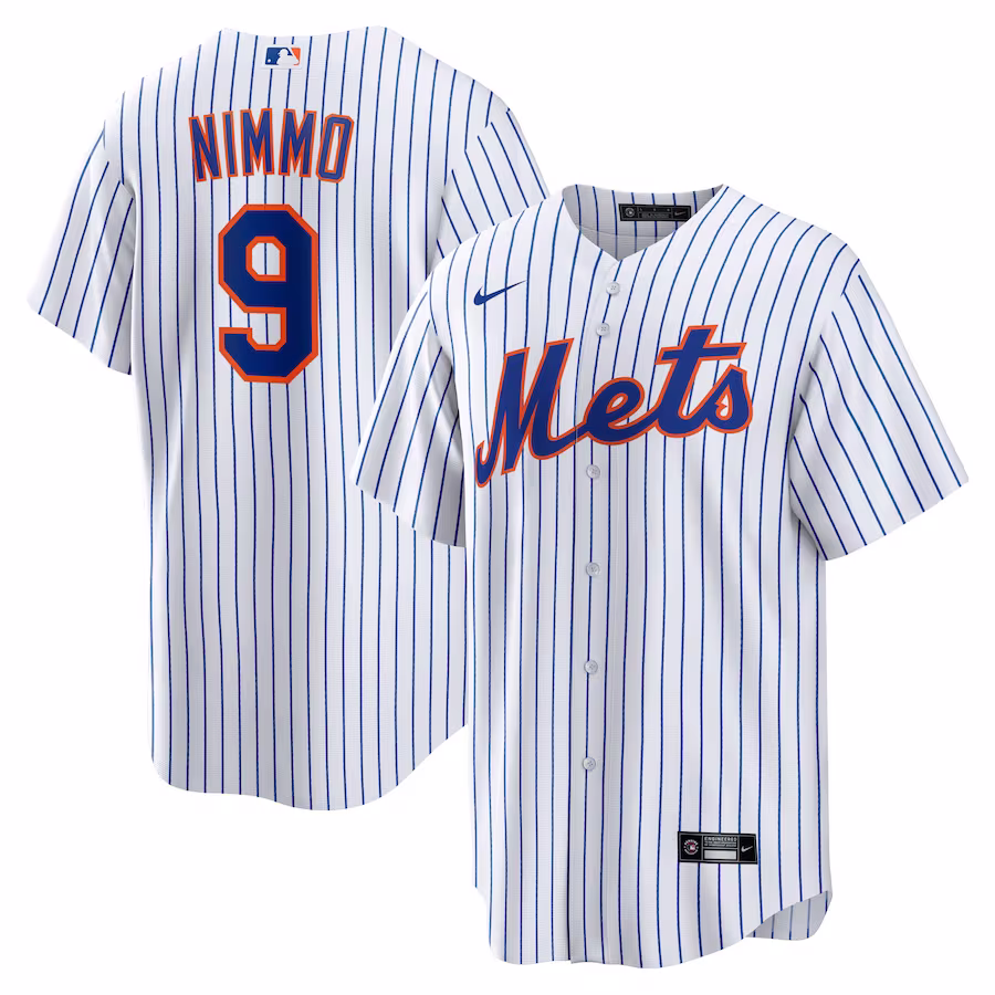 Men's New York Mets Brandon Nimmo Nike White Home Official Replica Player Jersey - Puhuasuan