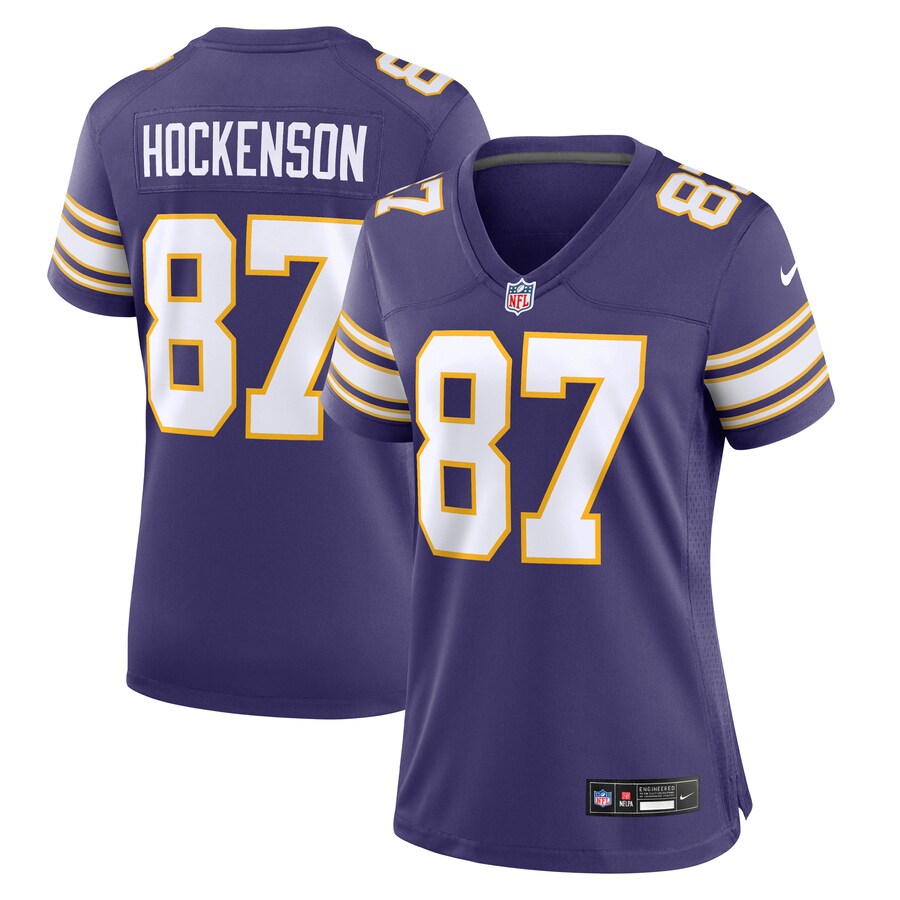 Women's Minnesota Vikings T.J. Hockenson Nike Purple Player Jersey - Puhuasuan