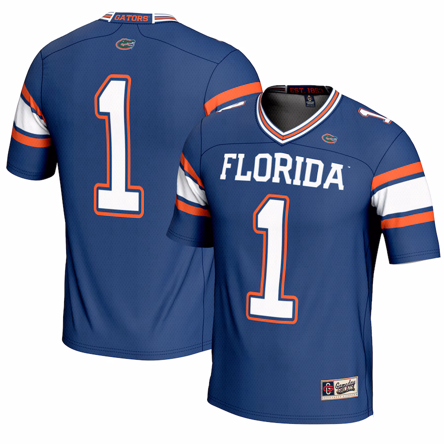 Youth GameDay Greats #1 Royal Florida Gators Football Jersey - Puhuasuan