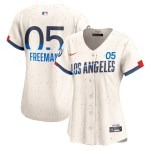 Women's Los Angeles Dodgers Freddie Freeman Nike Cream 2024 City Connect Limited Player Jersey - Puhuasuan