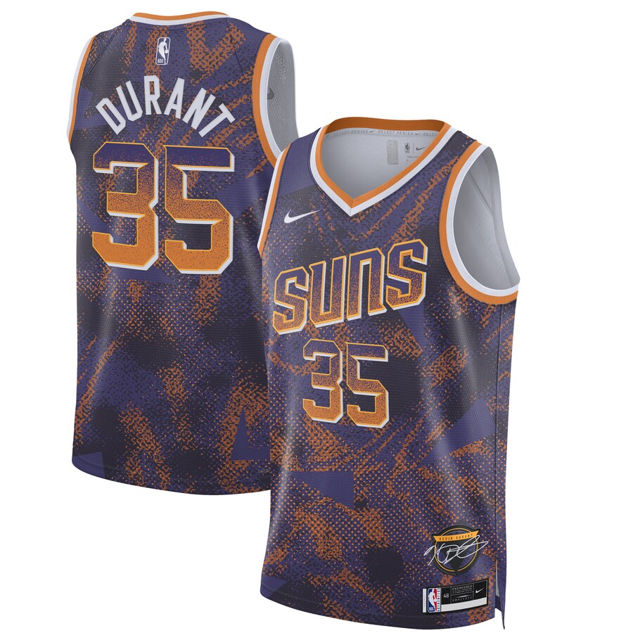 Unisex Phoenix Suns Kevin Durant Nike Purple 2025 Select Series Swingman Player Jersey - Puhuasuan
