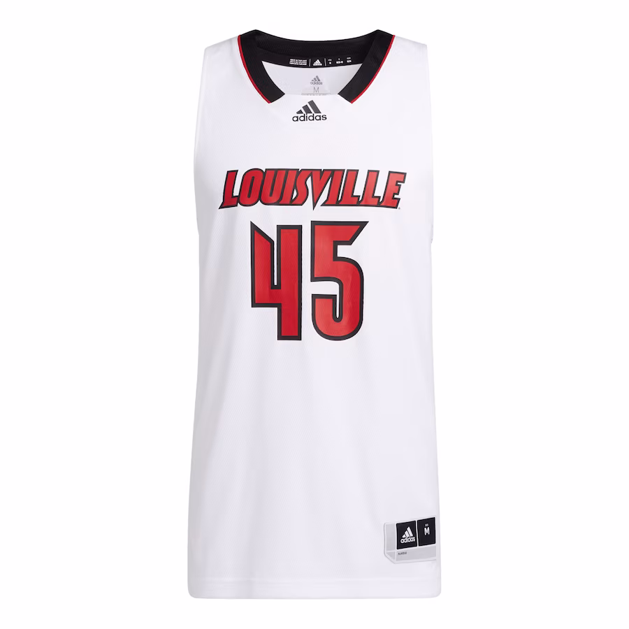 Louisville Cardinals adidas Swingman Basketball Jersey - White - Puhuasuan