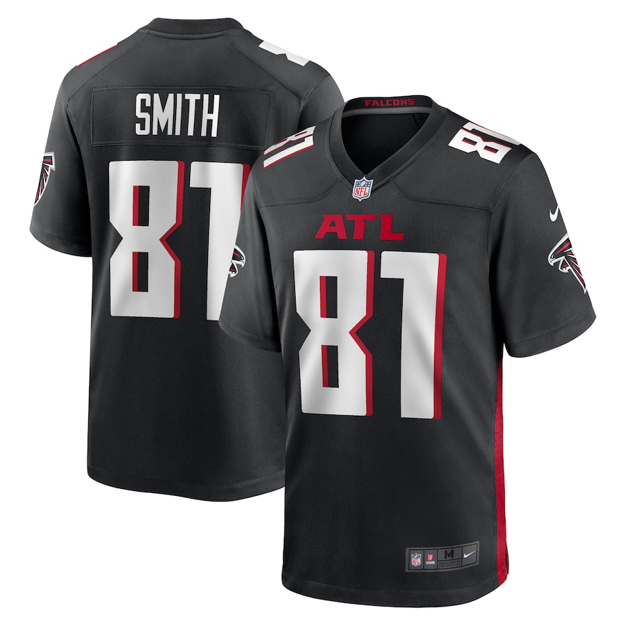 Men's Atlanta Falcons Jonnu Smith Nike Black Game Player Jersey - Puhuasuan