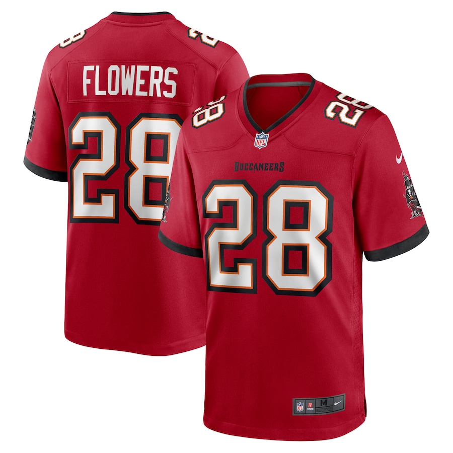 Men's Tampa Bay Buccaneers Dallis Flowers Nike Red Game Jersey - Puhuasuan