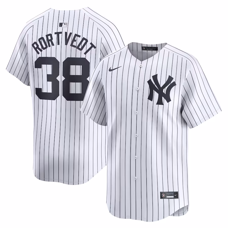 Men's New York Yankees Ben Rortvedt Nike White Home Limited Player Jersey - Puhuasuan