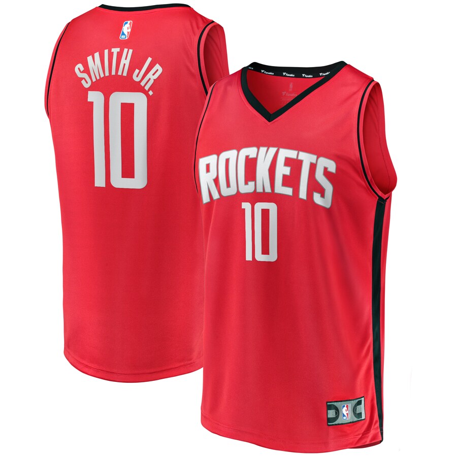 Men's Houston Rockets Jabari Smith Jr. Fanatics Red Fast Break Replica Player Jersey - Icon Edition - Puhuasuan