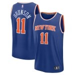 Men's New York Knicks Jalen Brunson Fanatics Blue Fast Break Replica Player Jersey - Icon Edition - Puhuasuan