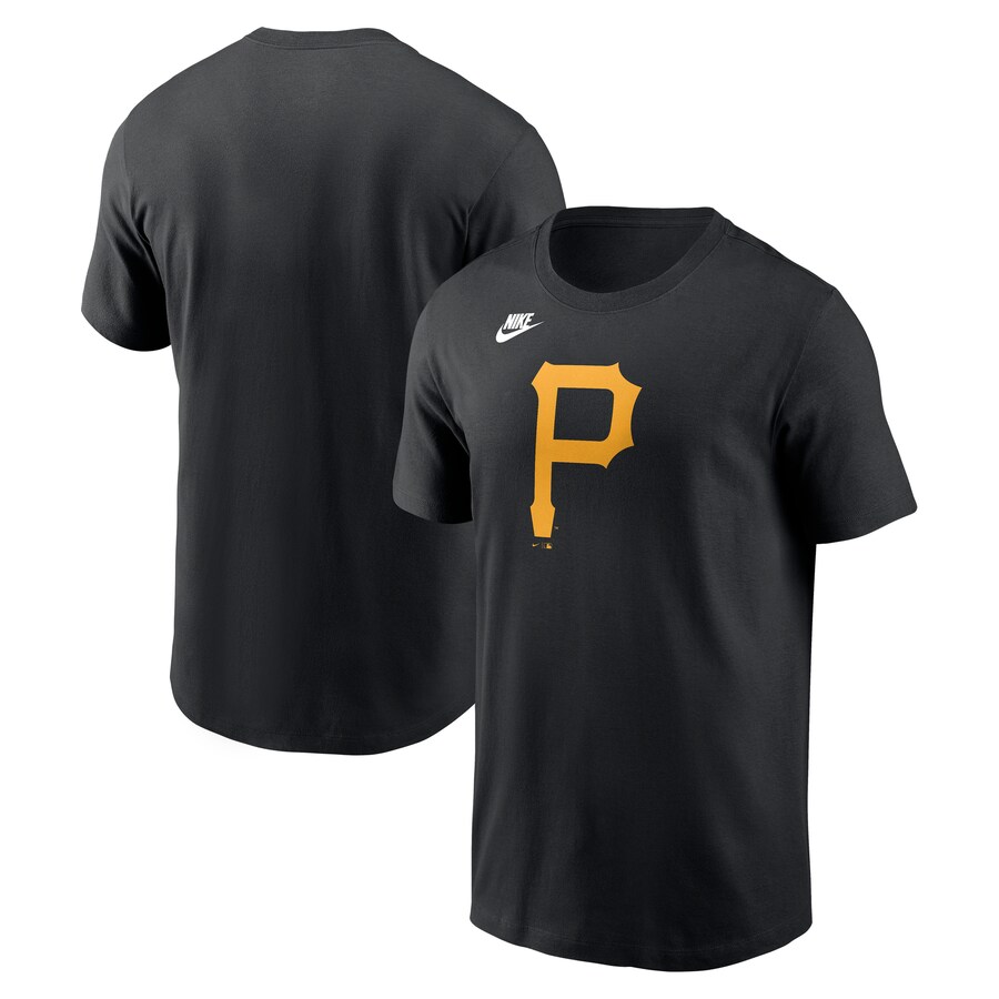 Men's Pittsburgh Pirates Nike Black Cooperstown Collection Team Logo T-Shirt - Puhuasuan