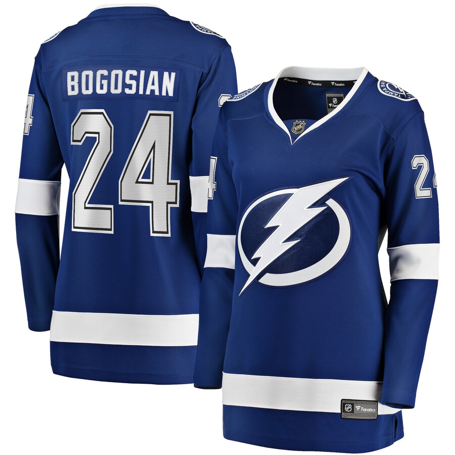 Women's Tampa Bay Lightning Zach Bogosian Fanatics Branded Blue Home Breakaway Player Jersey - Puhuasuan