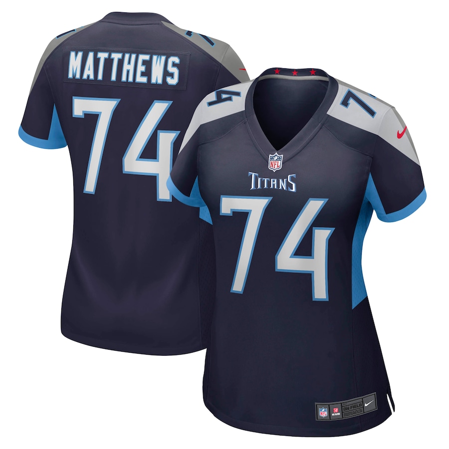Women's Tennessee Titans Bruce Matthews Nike Navy Retired Player Jersey - Puhuasuan