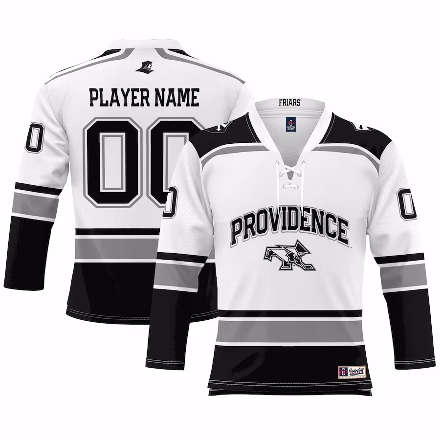 Providence Friars GameDay Greats Youth NIL Pick-A-Player Women's Ice Hockey Jersey - White - Puhuasuan