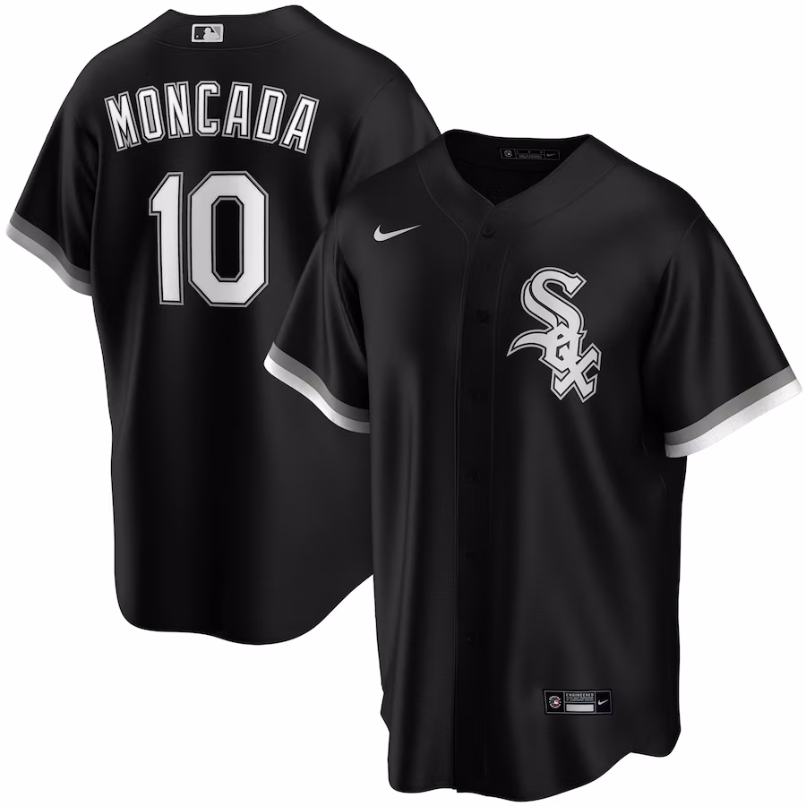 Youth Chicago White Sox Yoan Moncada Nike Black Alternate Replica Player Jersey - Puhuasuan
