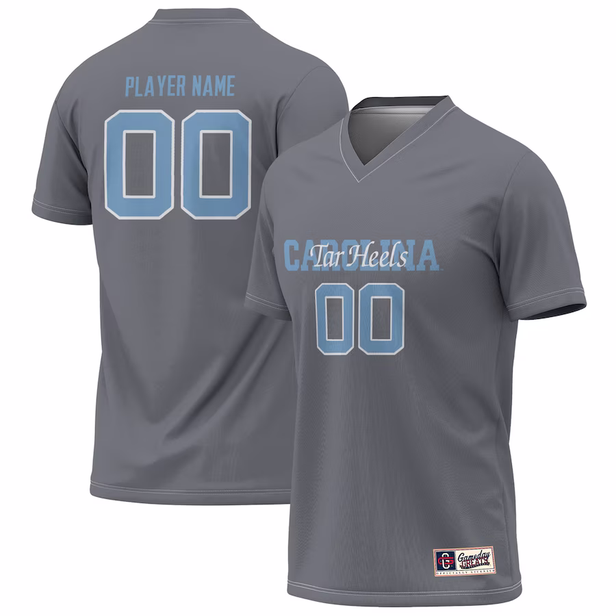 North Carolina Tar Heels GameDay Greats Youth NIL Pick-A-Player Lightweight Women's Soccer Jersey - Gray - Puhuasuan