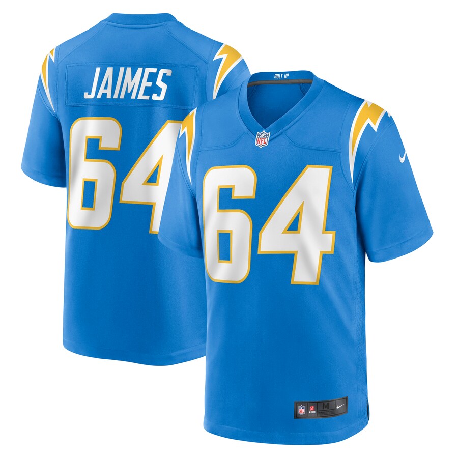 Men's Los Angeles Chargers Brenden Jaimes Nike Powder Blue Game Jersey - Puhuasuan