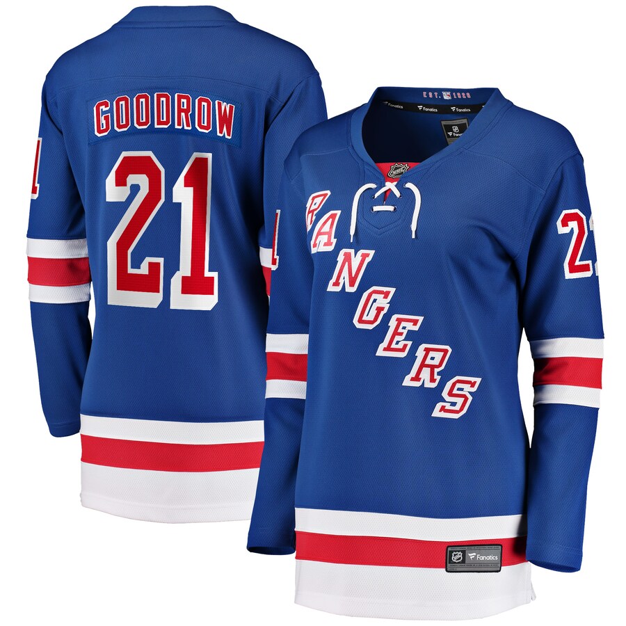 Women's New York Rangers Barclay Goodrow Fanatics Branded Blue Home Breakaway Player Jersey - Puhuasuan