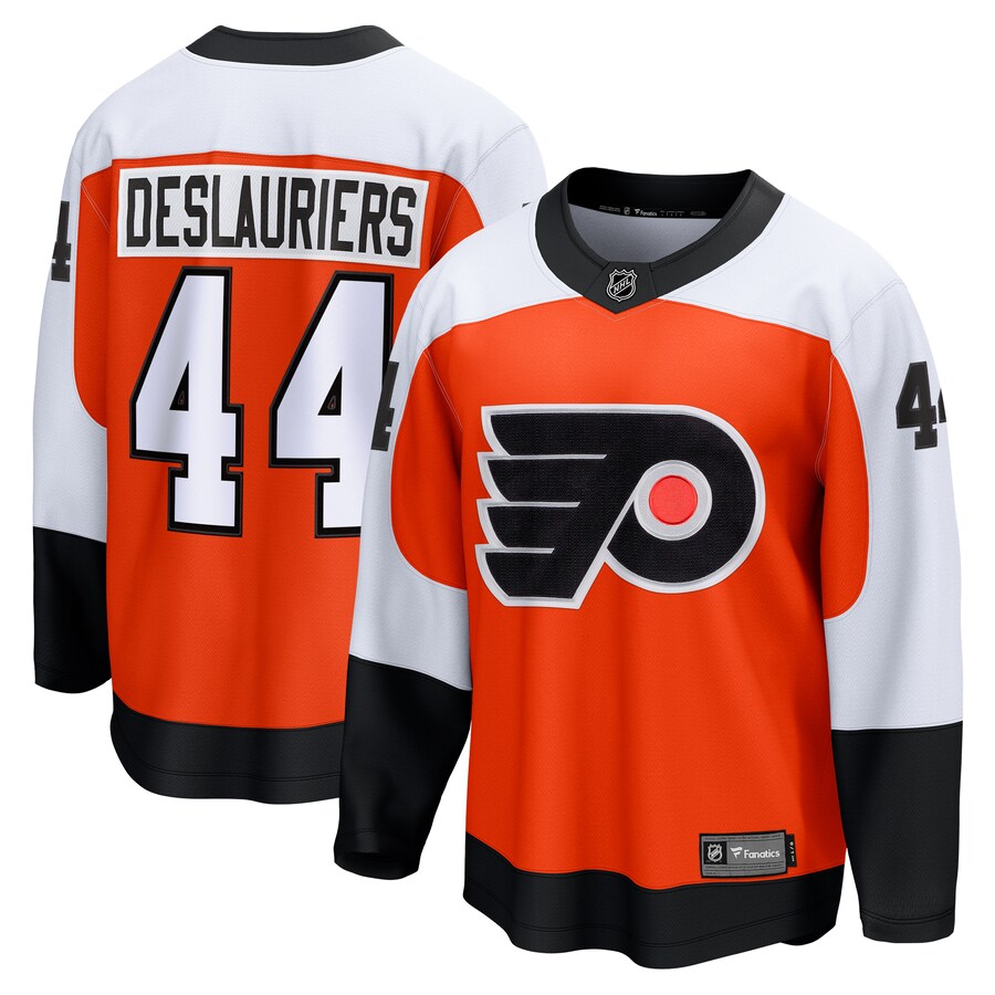 Men's Philadelphia Flyers Nicolas Deslauriers Fanatics Branded Orange Home Breakaway Jersey - Puhuasuan