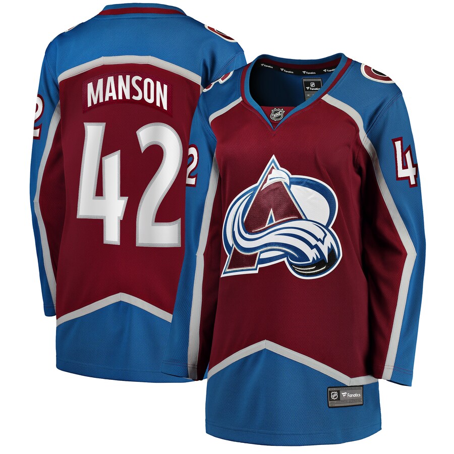 Women's Colorado Avalanche Josh Manson Fanatics Branded Burgundy Home Breakaway Player Jersey - Puhuasuan