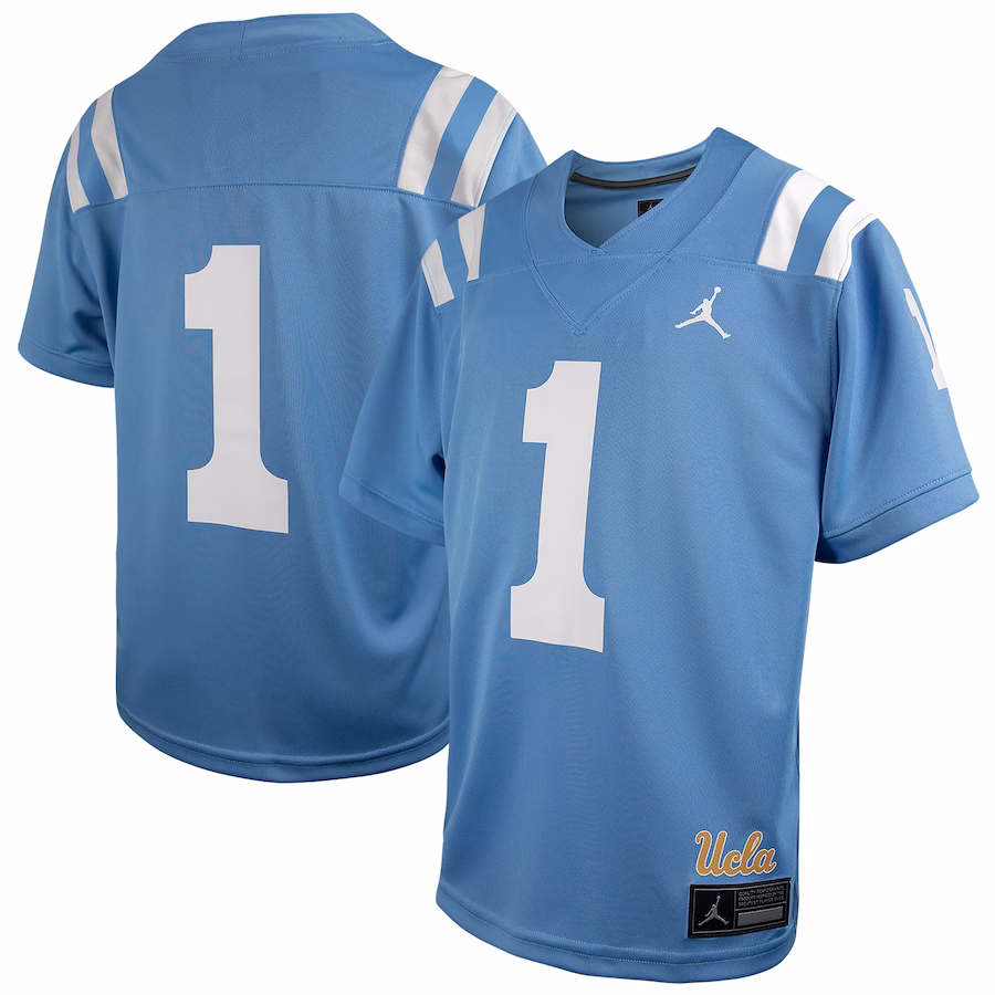 #1 UCLA Bruins Jordan Brand Youth Alternate Game Jersey �?Light Blue - Puhuasuan