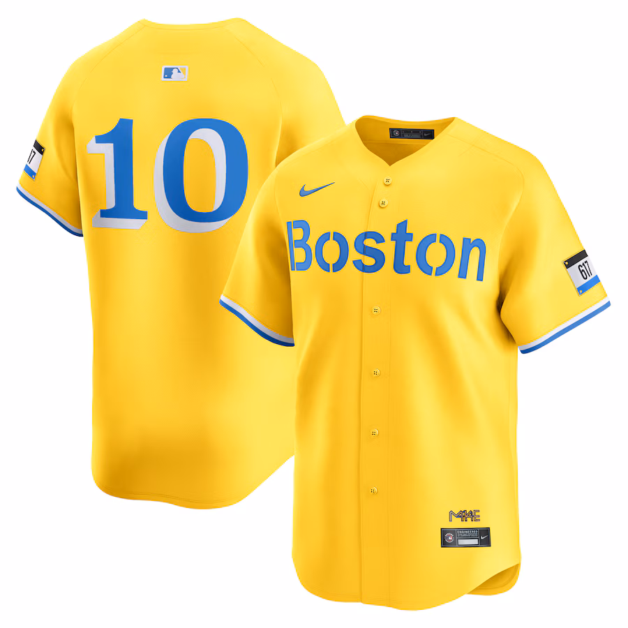 Men's Boston Red Sox Trevor Story Nike Gold City Connect Limited Player Jersey - Puhuasuan
