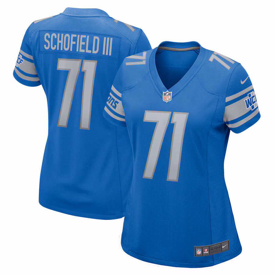 Women's Detroit Lions Michael Schofield Nike  Blue  Game Jersey - Puhuasuan