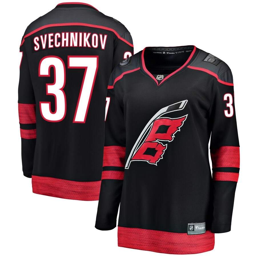 Women's Carolina Hurricanes Andrei Svechnikov Fanatics Branded Black Home Premier Breakaway Player Jersey - Puhuasuan
