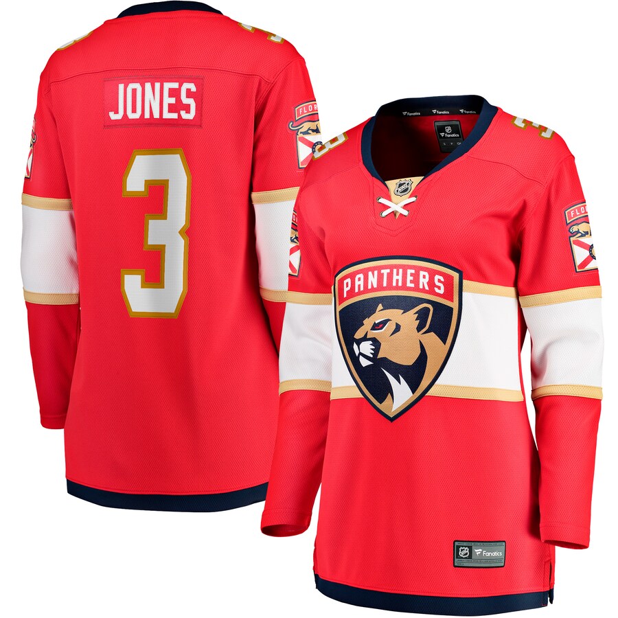 Women's Florida Panthers Seth Jones Fanatics Red Home Breakaway Player Jersey - Puhuasuan