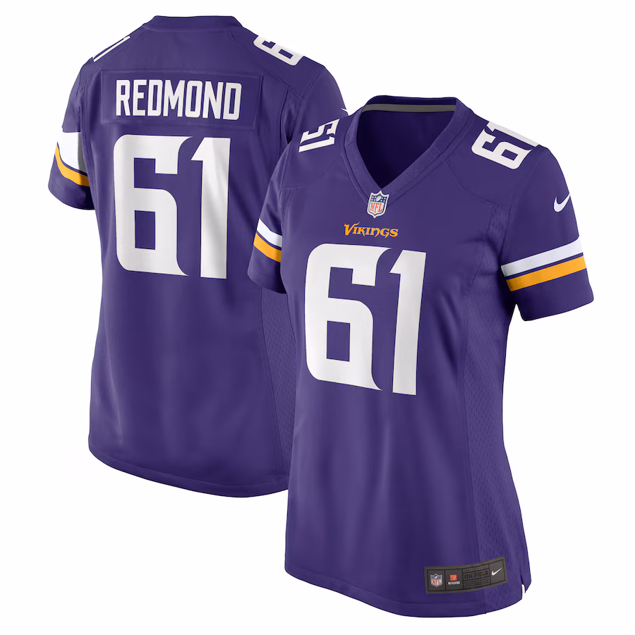 Women's Minnesota Vikings Jalen Redmond Nike Purple Game Jersey - Puhuasuan