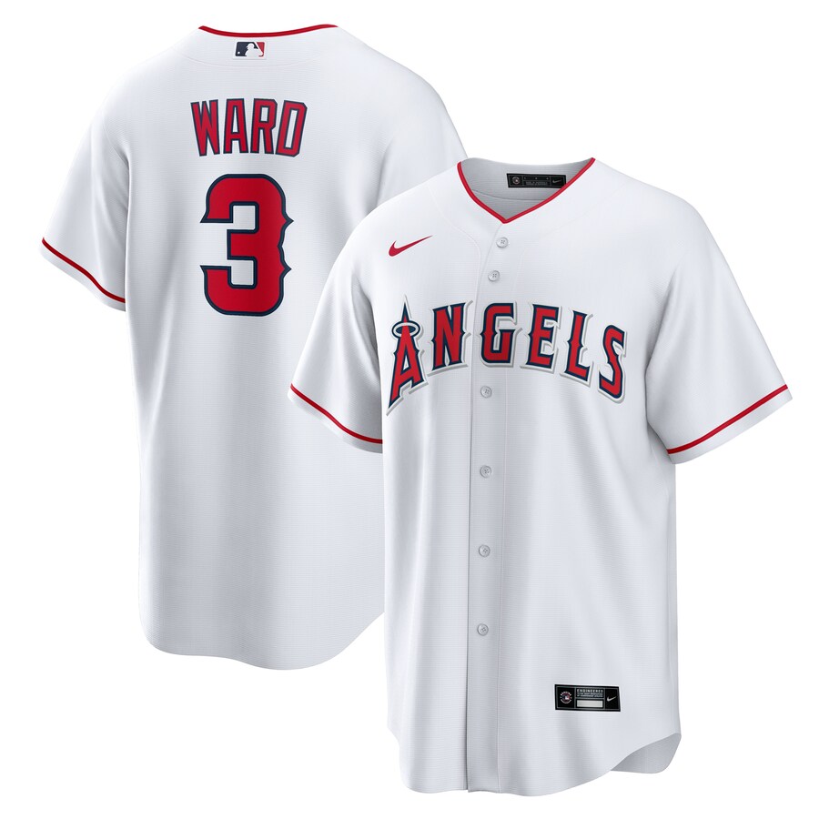 Men's Los Angeles Angels Taylor Ward Nike White Home Replica Jersey - Puhuasuan
