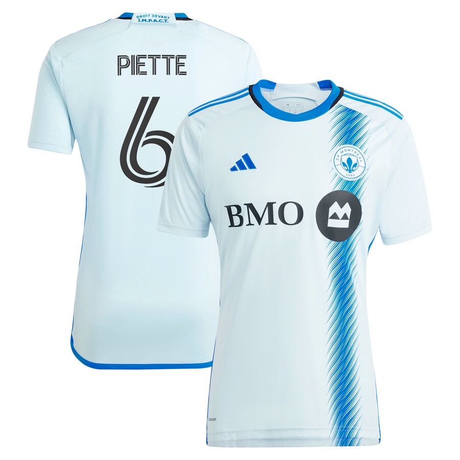 Men's CF Montreal Samuel Piette adidas Light Blue 2024 La Main Replica Player Jersey - Puhuasuan