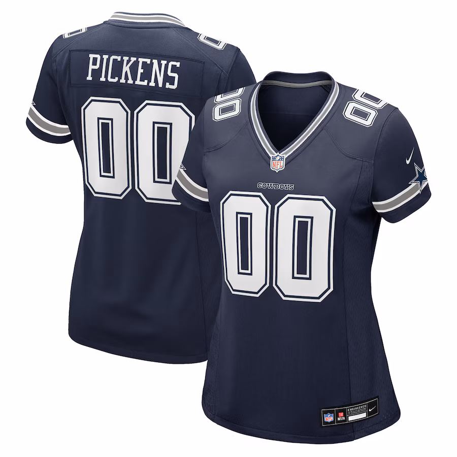 Women's Dallas Cowboys George Pickens Nike Navy Game Jersey - Puhuasuan