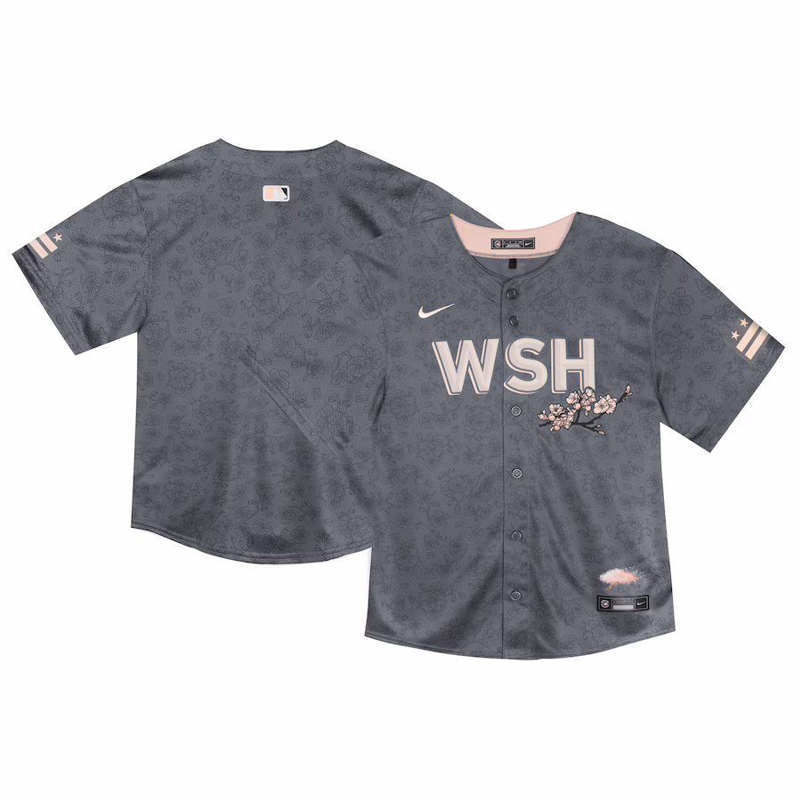 Toddler Washington Nationals  Nike Charcoal City Connect Limited Jersey - Puhuasuan