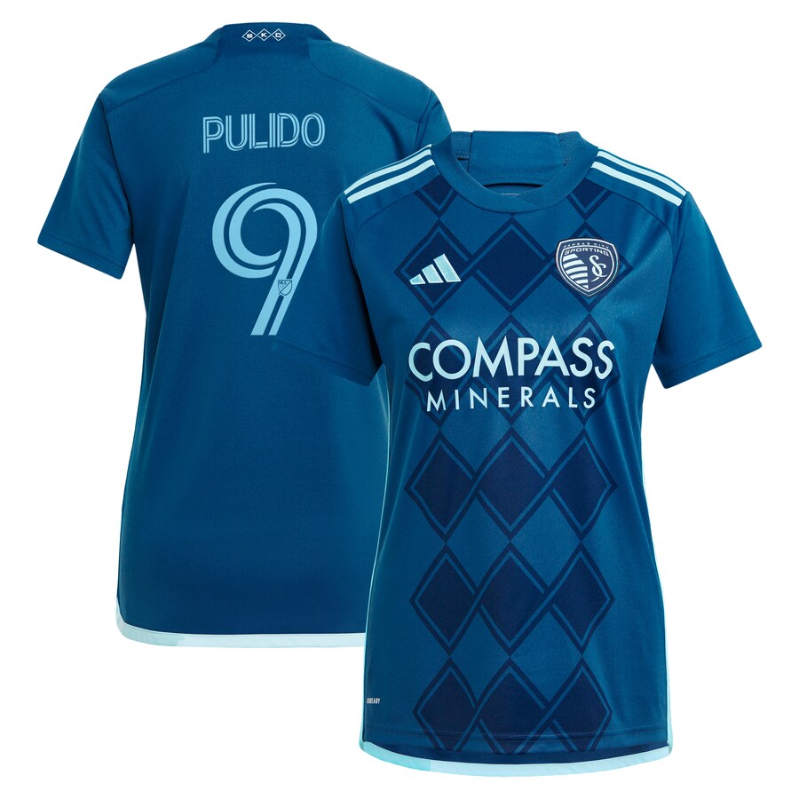 Women's Sporting Kansas City Alan Pulido adidas Navy 2024 Diamonds Our Forever Replica Player Jersey - Puhuasuan