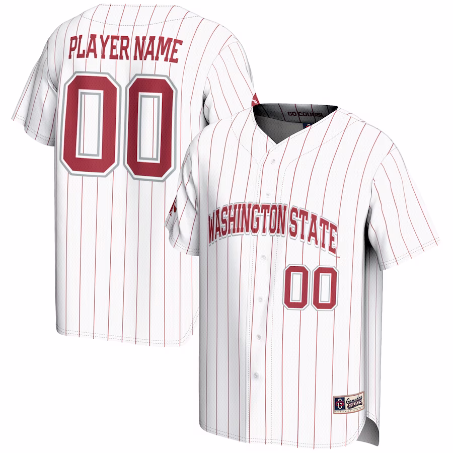 Washington State Cougars GameDay Greats Youth NIL Pick-A-Player Lightweight Baseball Jersey - White - Puhuasuan