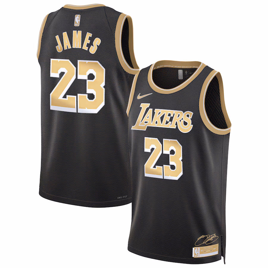 Unisex Los Angeles Lakers LeBron James Nike Black  Select Series Swingman Jersey - Puhuasuan