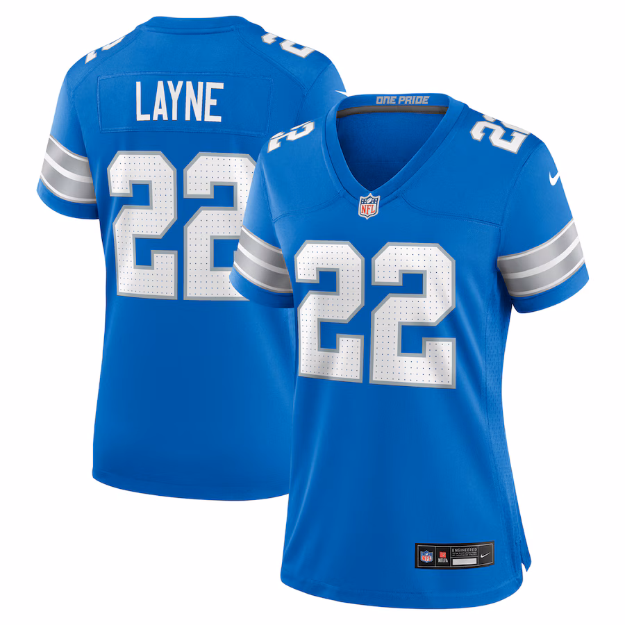 Women's Detroit Lions Bobby Layne Nike Blue Retired Player Game Jersey - Puhuasuan